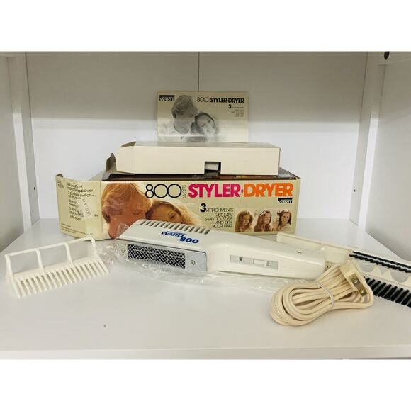 New In Box 1970s Hair Dryer 800 Watt Vintage Montgomery Ward Original Box New - Picture 7 of 11